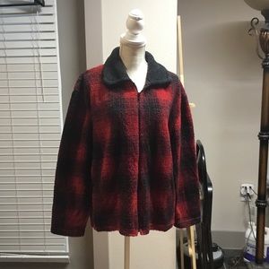 Vintage Crossroads Zip Up Sweater Sz L